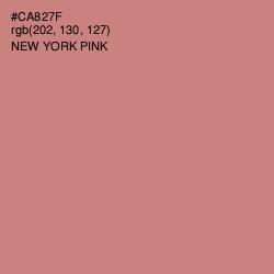 #CA827F - New York Pink Color Image